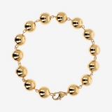 Bracciale a Maxi Bead in Argento 925 placcato Oro Giallo 18Kt