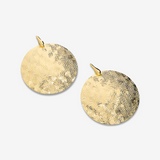 Orecchini Pendenti a Scudo Diamantati in Argento 925 placcato Oro Giallo 18Kt