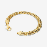 Byzantine Mesh Bracelet in 18Kt Yellow Gold plated 925 Silver