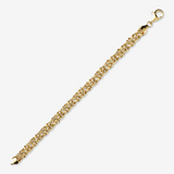 Byzantine Mesh Bracelet in 18Kt Yellow Gold plated 925 Silver