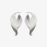Boucles d'oreilles créoles en argent 925 plaqué platine
