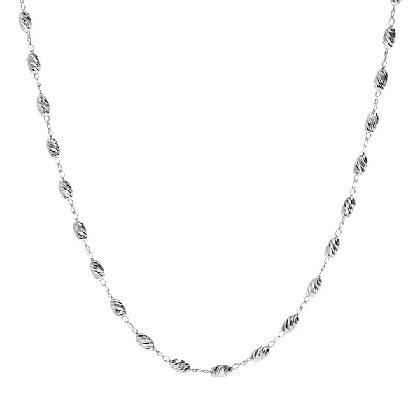 Choker-Halskette mit Diamantschliff-Nuggets