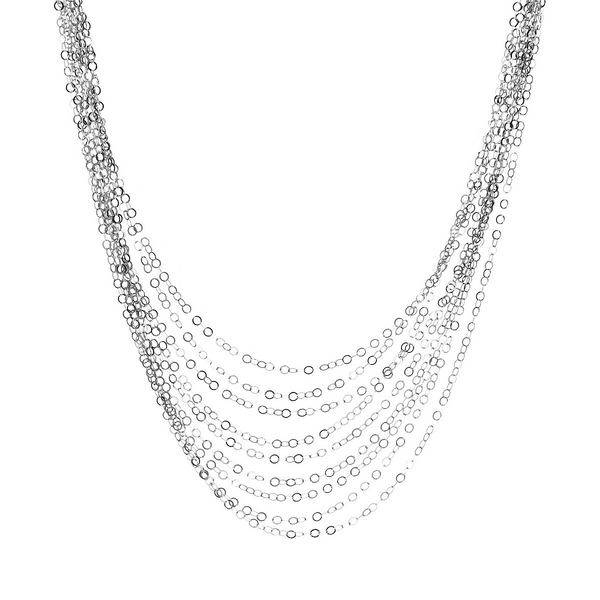 Diamantschliff-Halskette mit mehreren Strängen