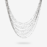 Collier multirang diamants