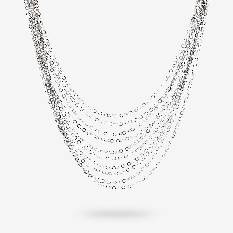 Collier multirang diamants