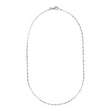 Choker Necklace in Platinum-plated 925 Silver
