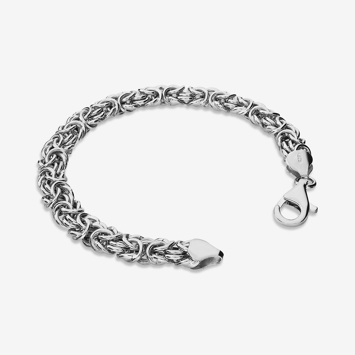 Byzantine Bracelet in Platinum-plated 925 Silver