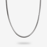 Collana Girocollo Maglia Popcorn in Argento 925 placcato Platino