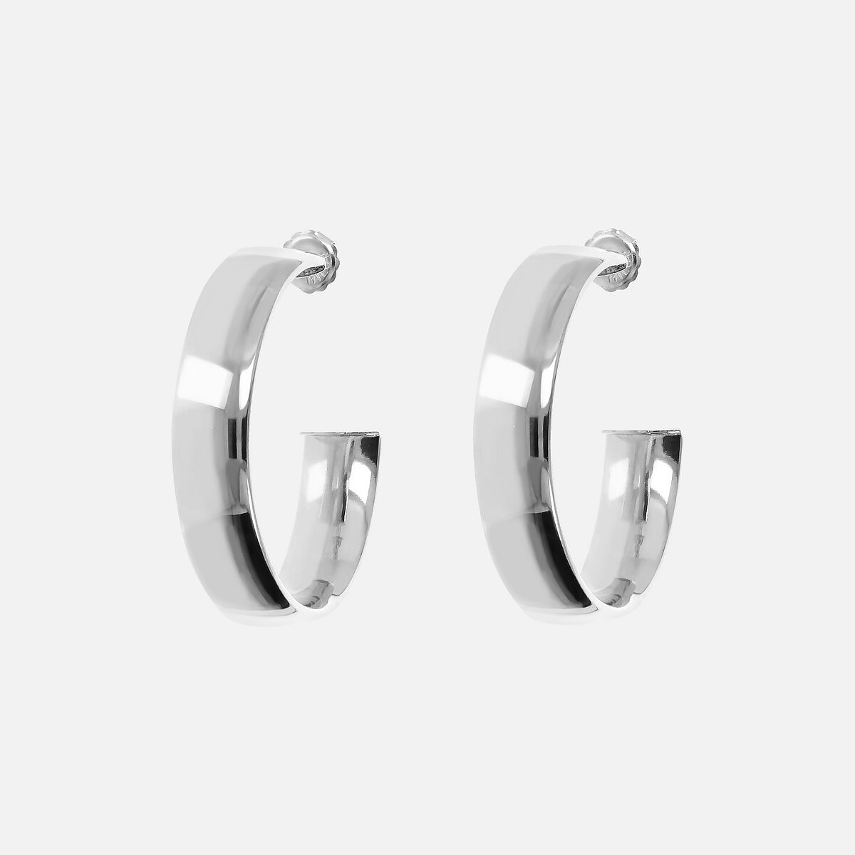 Orecchini a Cerchio in Argento 925 placcato Platino