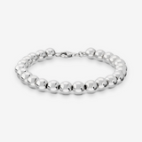 Polished Bracelet in Platinum Plated 925 Sterling Silver 
