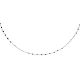 Starburst-Halskette aus 925 platiniertem Sterlingsilber