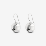 Boucles d'oreilles pendantes en Argent 925 Platiné avec Perle Lucide