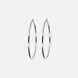 Orecchini a Cerchio in Argento 925 placcato Platino