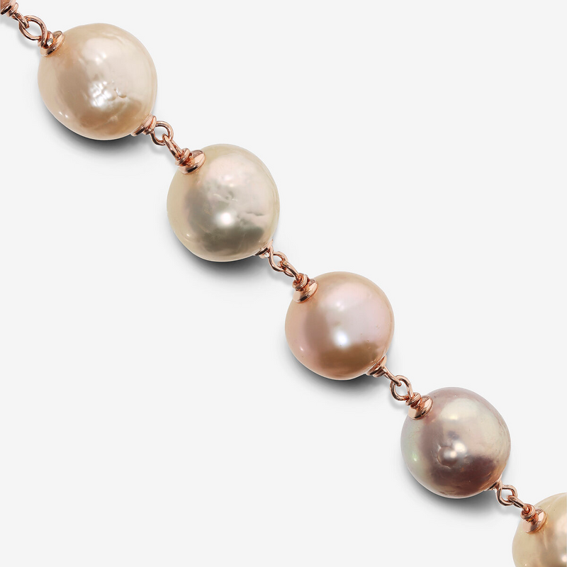 Bracciale AMEN Junior Per Bambine - Argento 925, Perle Di Murano Rosa, Ciondolo Angelo - Foto 6