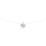 Choker Necklace with Heart-shaped Light Point in Cubic Zirconia