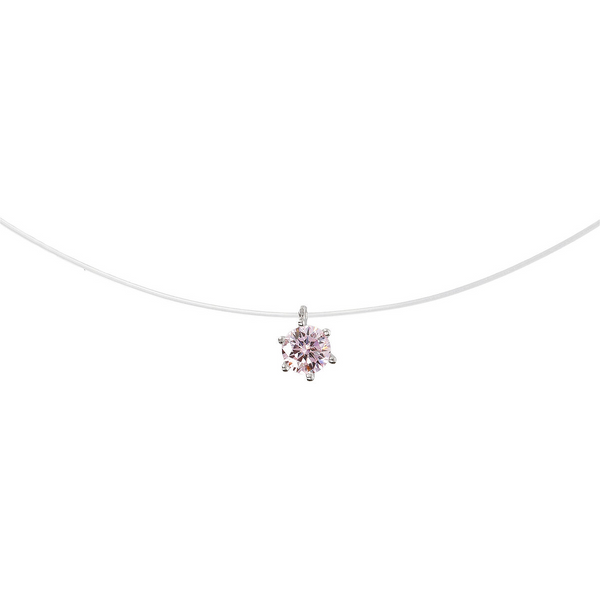 Necklace with Cubic Zirconia Point of Light 