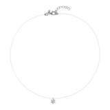 Necklace with Cubic Zirconia Point of Light 