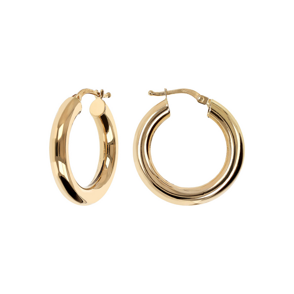 750 Gold Hoop Earrings Diameter 2.5cm