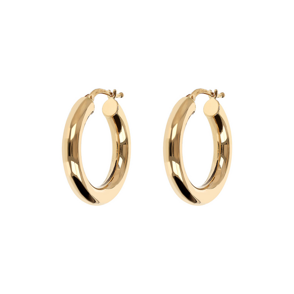 750 Gold Hoop Earrings Diameter 2.5cm