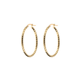 Oval diamond earrings in 750 gold, length 4cm