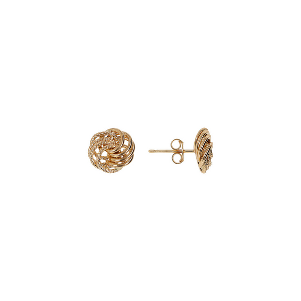 Knot Earrings in 750 Gold