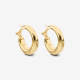 Graduated Oval Earrings in 18Kt Yellow Gold Plated 925 Silver