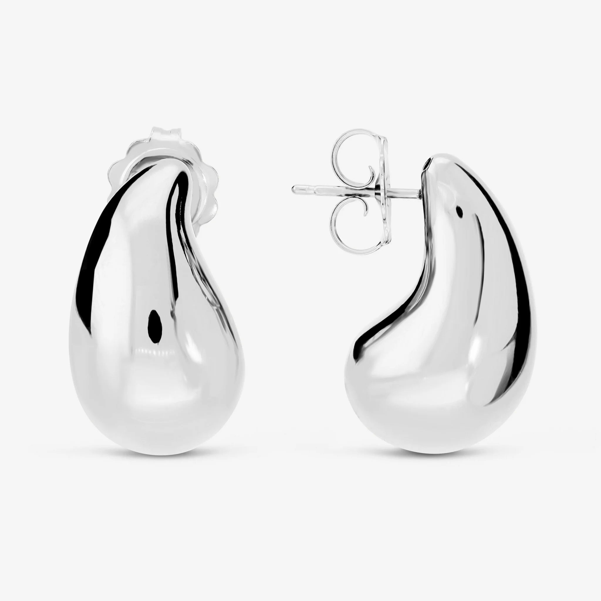 Orecchini a Goccia in Argento 925 placcato Platino