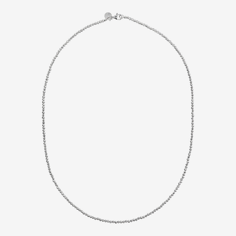 Collier en Argent avec Sphères de Diamants
