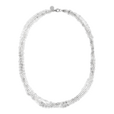 Silver Necklace with Multi-strand Chain