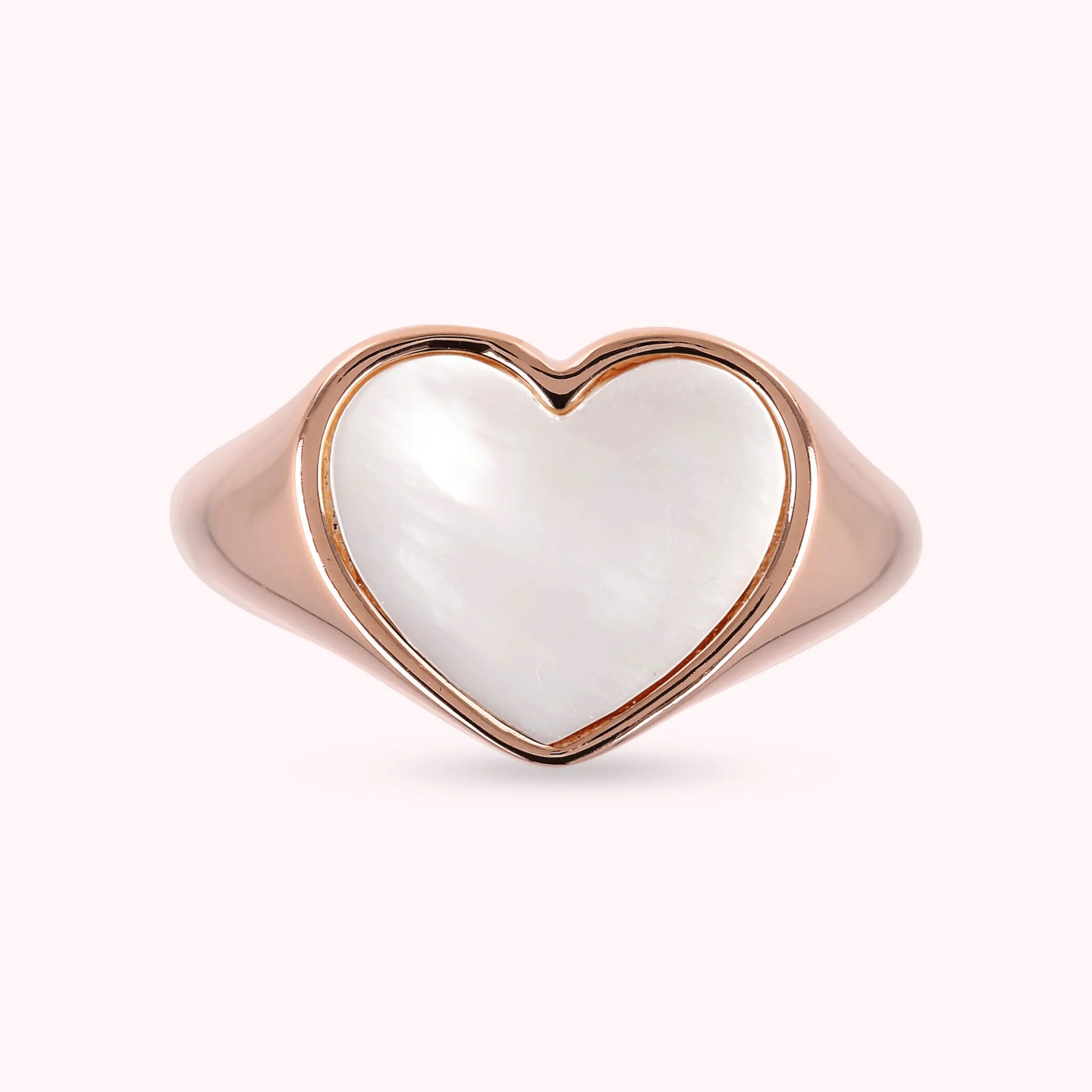 Anello Chevalier con Cuore in Madreperla