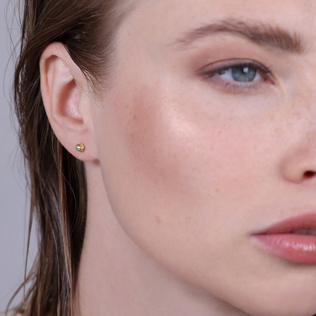 Orecchini Uomo In Argento Sterling 925 Con Zirconi Brillanti 6mm - Foto 4