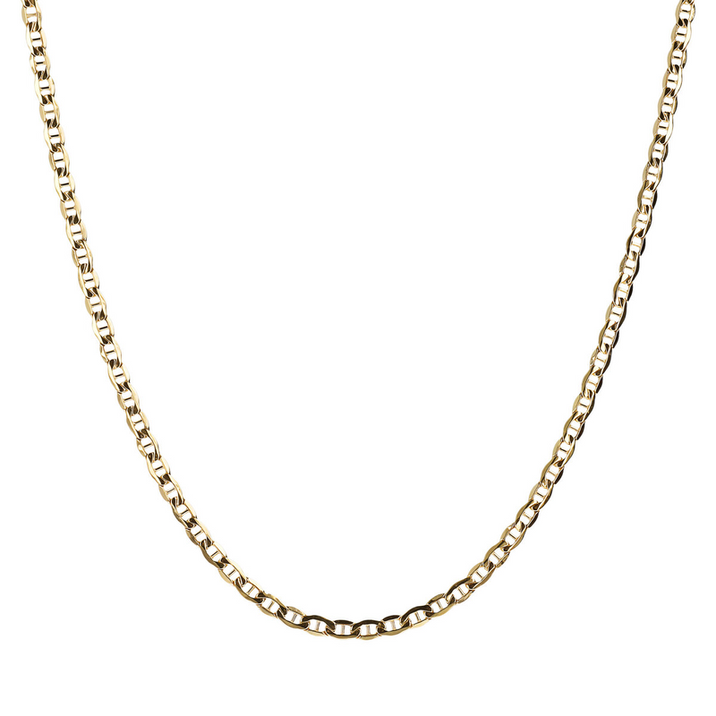 Marine-Mesh-Halskette aus 9 Karat Gold