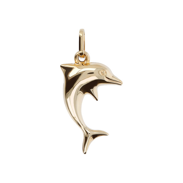 9 Carat Gold Dolphin Shape Pendant