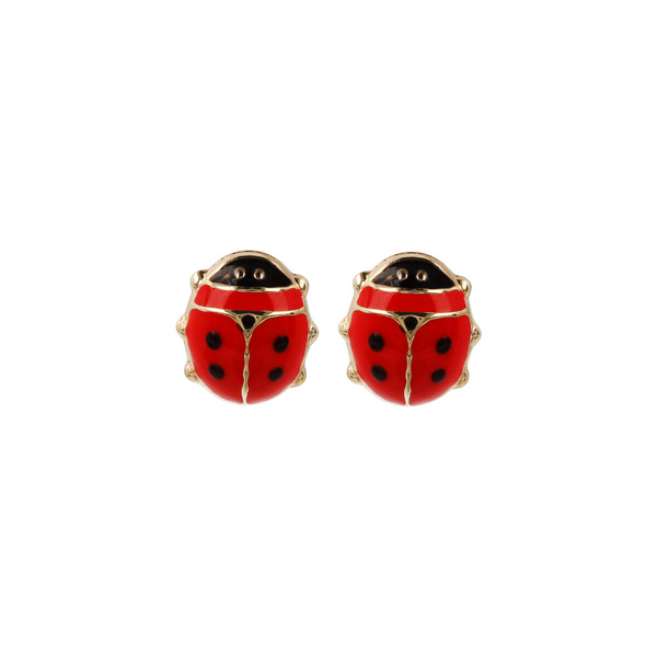 9 Carat Gold Ladybug Stud Earrings