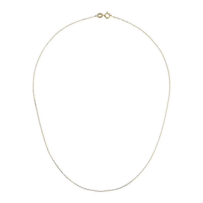 Lange Forzatina-Halskette aus 9 Karat Gold