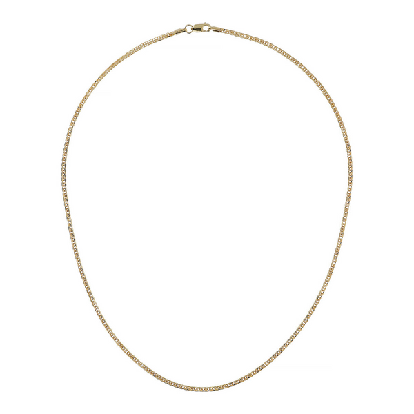 Lange byzantinische Halskette aus 9 Karat Gold