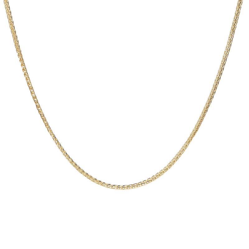 Lange byzantinische Halskette aus 9 Karat Gold