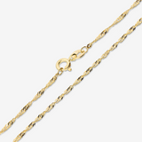 Collana Girocollo Maglia Singapore in Oro 375