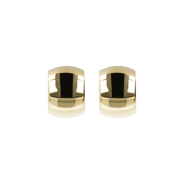 9 Carat Gold Domed Lobe Earrings