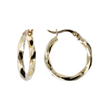 Small Diamond Circle Pendant Earrings in 9 Carat Gold