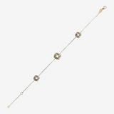 Forzatina Chain Bracelet with Bicolor 9 Carat Gold Knots