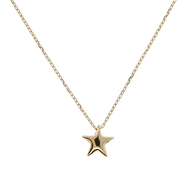 Collier chaîne Forzatina avec pendentif étoile en or 9 carats