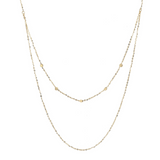 Multi-strand Necklace with Double Forzatina Chain in 9 Carat Gold