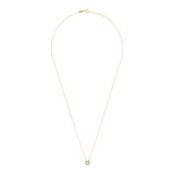 Forzatina Chain Necklace with Light Point Zirconia Pendant and 9 Carat Gold 