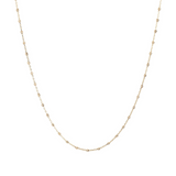 Forzatina Chain Necklace with 9 Carat Gold Diamond Elements