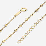 Forzatina Chain Necklace with 9 Carat Gold Diamond Elements