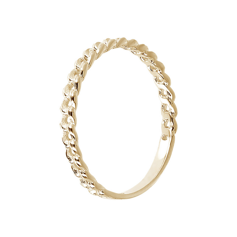 375 Gold Textured Ring