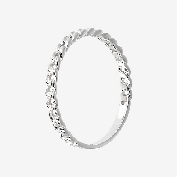 Bague en or 375 entrelacée