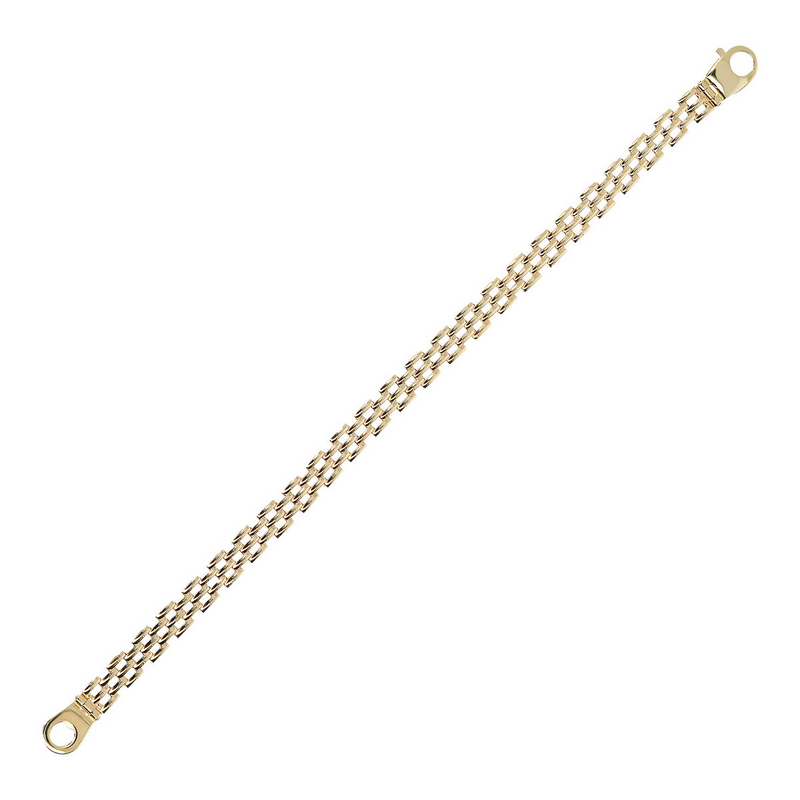 9 Carat Gold Panther Chain Bracelet