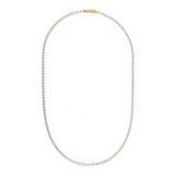 Tennis-Halskette mit Zirkonia aus 9 Karat Gold